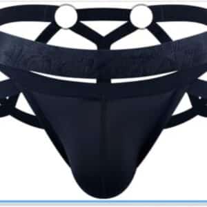 Jockstrap Masculino Arnés con Anillos Jockmail  Negro – Ropa Interior Seductora
